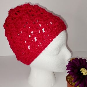 Pink stretchy beanie 💗 crochet